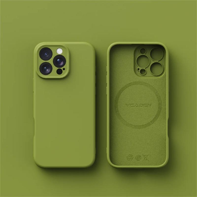 Luxury Liquid Silicone For Magsafe Phone Case For iPhone16Plus 15 14 13 12 16 17ProMax 18PRO Wireless Charging Skin Smooth Cover