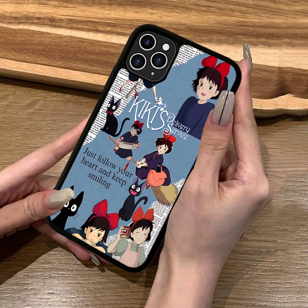 Чехол для телефона Аниме Служба доставки Ки-Ки Силикон PC+TPU Для iPhone 11 12 13 14 15 16 17 Pro Max Чехол Мобильные чехлы