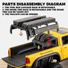 1:24 Додж Мамонт RAM 1000 TRX 6x6 Пикап Металлический Сплав Литье под Давлением Модель Автомобиля Детская Игрушечная Машинка Со Светом Коллекции Подарки Другу