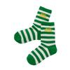 Эксклюзивные носки WEB, комплект из 3 пар, длина до щиколотки, для мальчиков и девочек, детская одежда, детский сад, школа, зеленый цвет [MIKI HOUSE] для детей 14-9660-680 17-19 см
