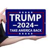 Vintage Metal Plate Trump 2024 Rectangular Iron Painting Wall Home Decor30x20cm