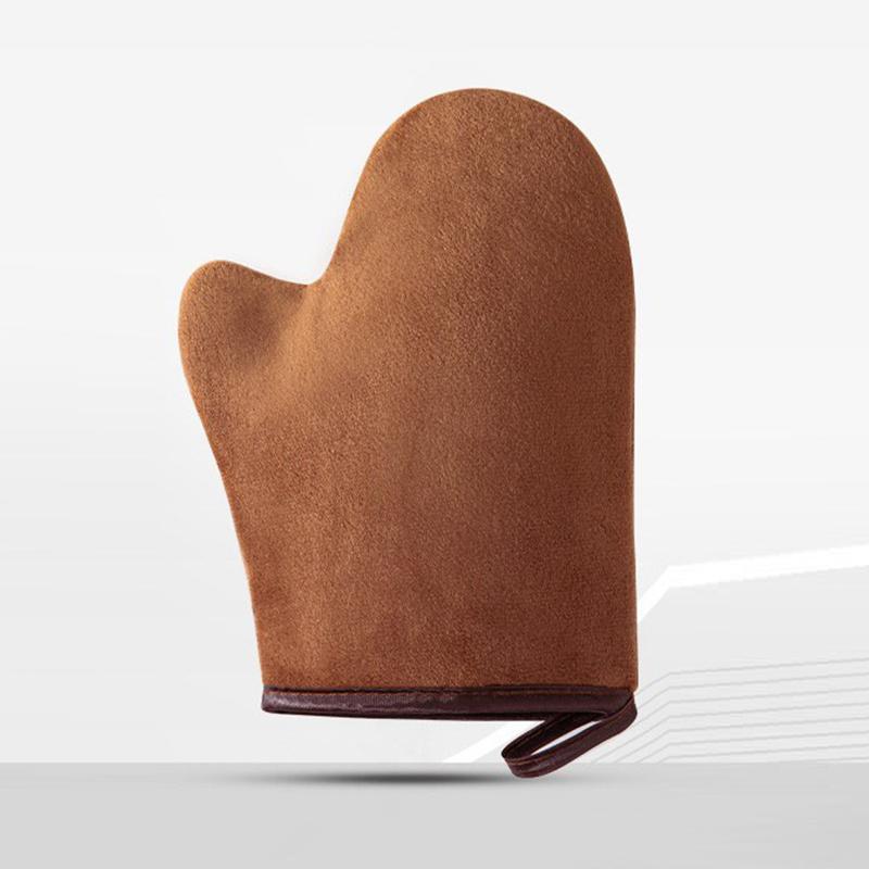 Перчатка для лосьона для тела, двухсторонняя варежка для автозагара, предотвращает липкость рук, быстросохнущая перчатка для флокирования, аппликатор для макияжа