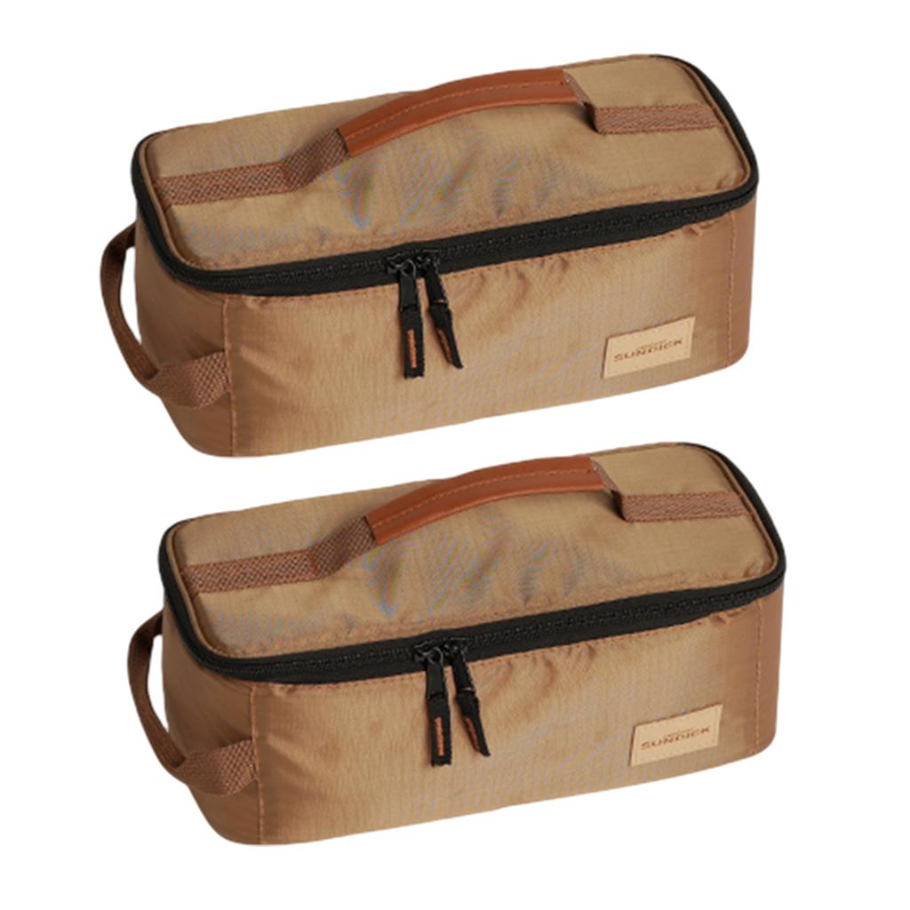 Camping Bag Cutlery Pouch Large Capacity Tableware Handbag Portable for Outdoor Picnic Carring Case Travel Supplies