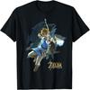 Футболка Legend Of Zelda Breath Of The Wild Линк Лучник Прыжок Выстрел C1