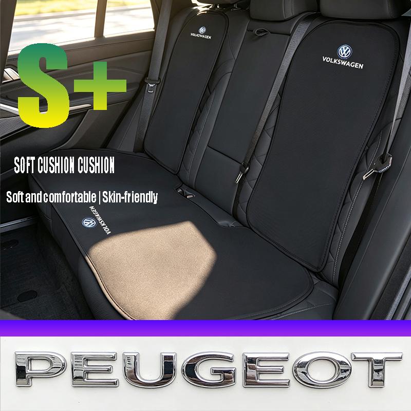 Car Ice Silk Seat Cushion Cover Interior Accessories Valve Cap For VW Golf Amarok T5 Phaeton Teramont ID3 Tiguan T-Cross Passat