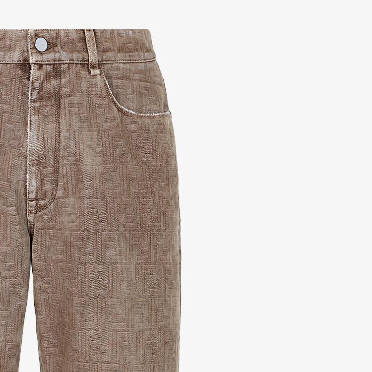 FENDI Button Detailed Straight Leg Jeans FLP302APSWF0U3V
