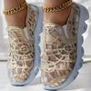 Summer Breathable, Perforated Mesh White Sneakers, Casual Boots, High-heeled, Comfortable, and Cake-soled Women's Shoes