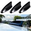 6 шт. УФ-защита и защита от непогоды, черный автомобиль EVO-стиль, полипропиленовая крыша, акульи плавники, спойлер, крыло, генератор вихря, автомобильные аксессуары