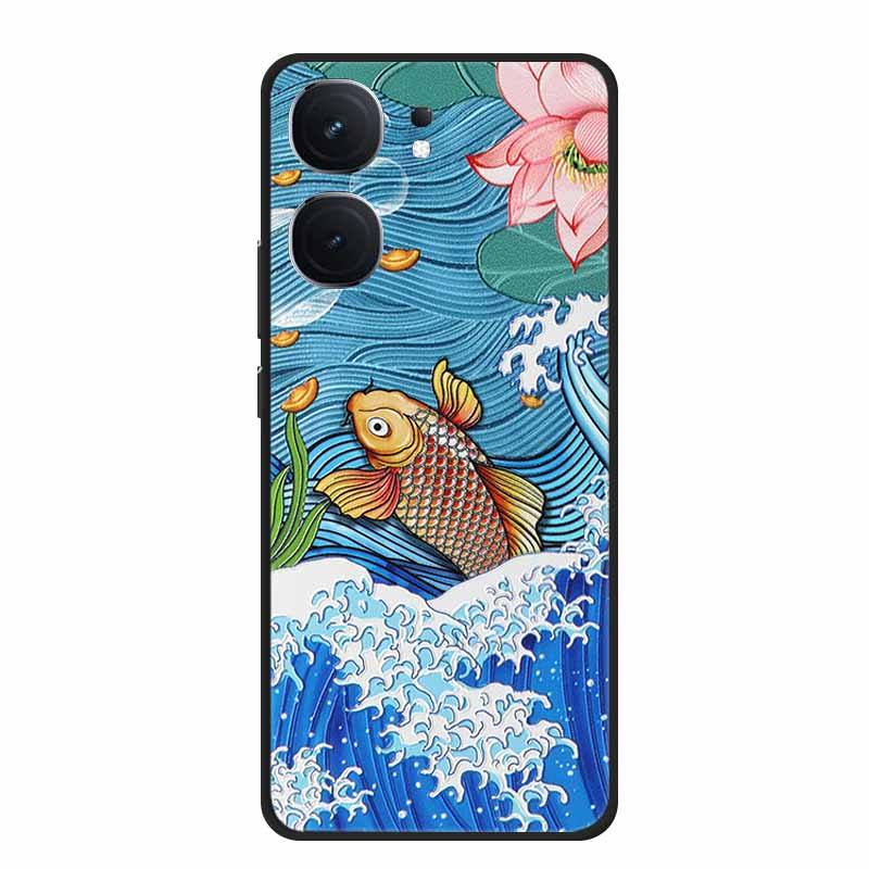 3D Emboss Case For Vivo iQOO Neo9s Pro Plus Phone Case Silicone Soft Coque For Vivo iQOO Neo9s Pro+ Back Cover Case 9 s Pro Plus