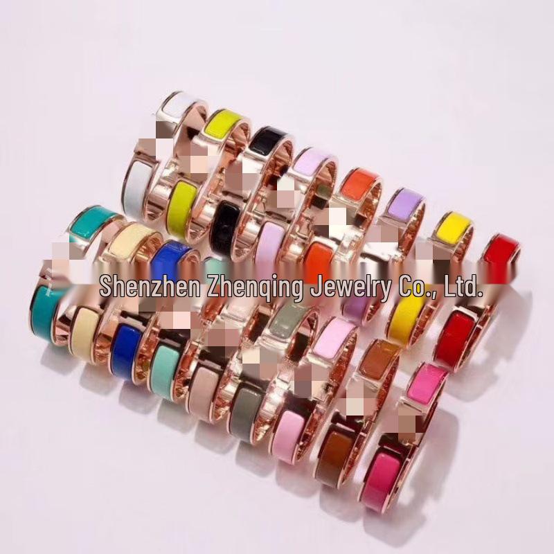 Эмалевый браслет с буквой H, покрытый 18 каратным золотом - Классическая мода, Различные цвета, Идеально для пар