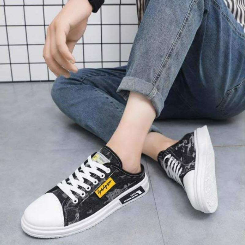 Мужская обувь Кроссовки Летние мужские полутапочки Студенческие универсальные дышащие повседневные туфли Нескользящие тапочки Zapatillas De Deporte