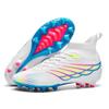 Новые молодежные футбольные бутсы с шипами для улицы, игровые бутсы с высоким верхом, для травы, большого размера, спортивные тренировочные бутсы для мужчин