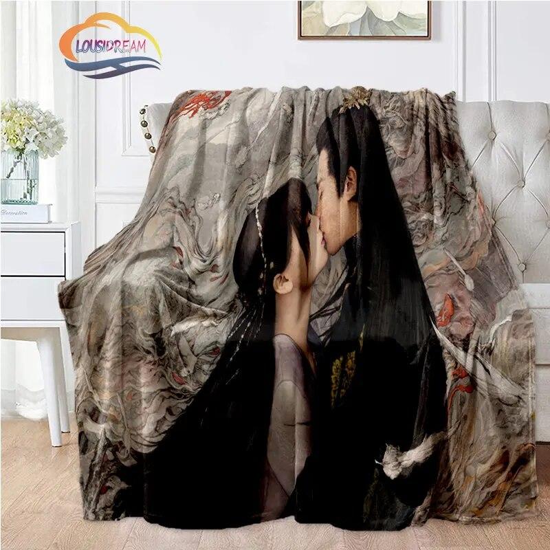 Hot Tv Love Between Fairy and Devil Blanket Cang Lan Jue Dong Fang Qing Flannel Bedroom Bedding Sofa Soft Bedspread