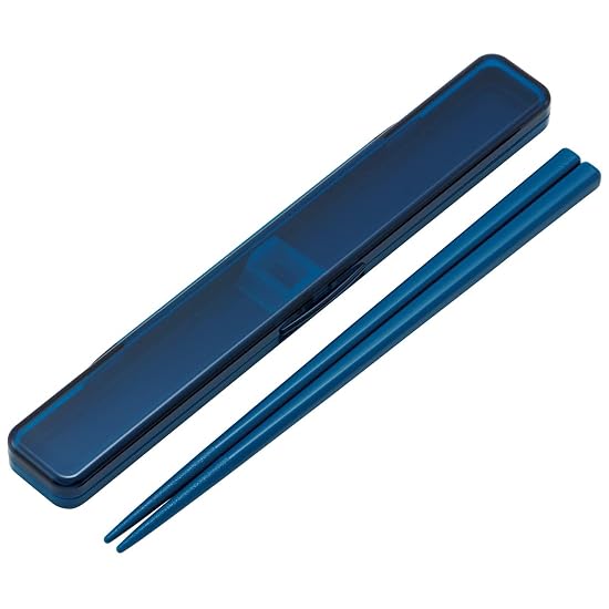Skater Chopsticks and Chopstick Case Set, Adult, Antibacterial, 18cm, Silent (No-Rattle), Made in Ja