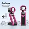 2026 Handheld Turbo Fan with Digital Display, 199 Speeds & Ice Pack Cooling, Three-Fold Design with Lanyard