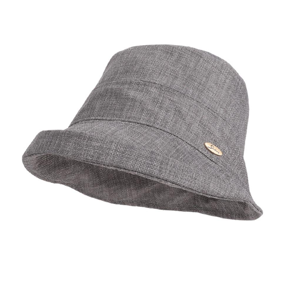 Solid Color Summer Sun Hat Rolled Edge Basin Hat Casual Bucket Hat Travel