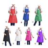 12pcs Polyester Woman Apron With Pockets Convenient And Stylish Kitchen Quick-drying