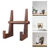 Functional Wooden Easel Display Stand Practical Plate Holder for Pictures Photo Frames Books and Decorative Plates