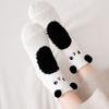 Christmas Gift Girls Plush Sleep Bed Sock Fluffy Soft Cute Bear Thickening Coral Velvet Socks