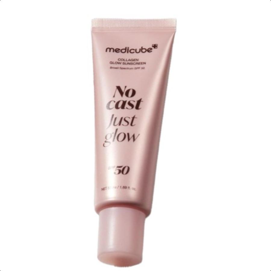 Medicube No Cast Just Glow Коллагеновый Glow Солнцезащитный Крем 50мл SPF 50 Широкий Спектр Солнцезащитное Средство для Лица