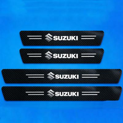 Защитные накладки на пороги из углеродного волокна для Suzuki Swift/Jimny/Vitara/Baleno/Alto/SX4 – Декоративные наклейки для стайлинга автомобиля Аксессуары