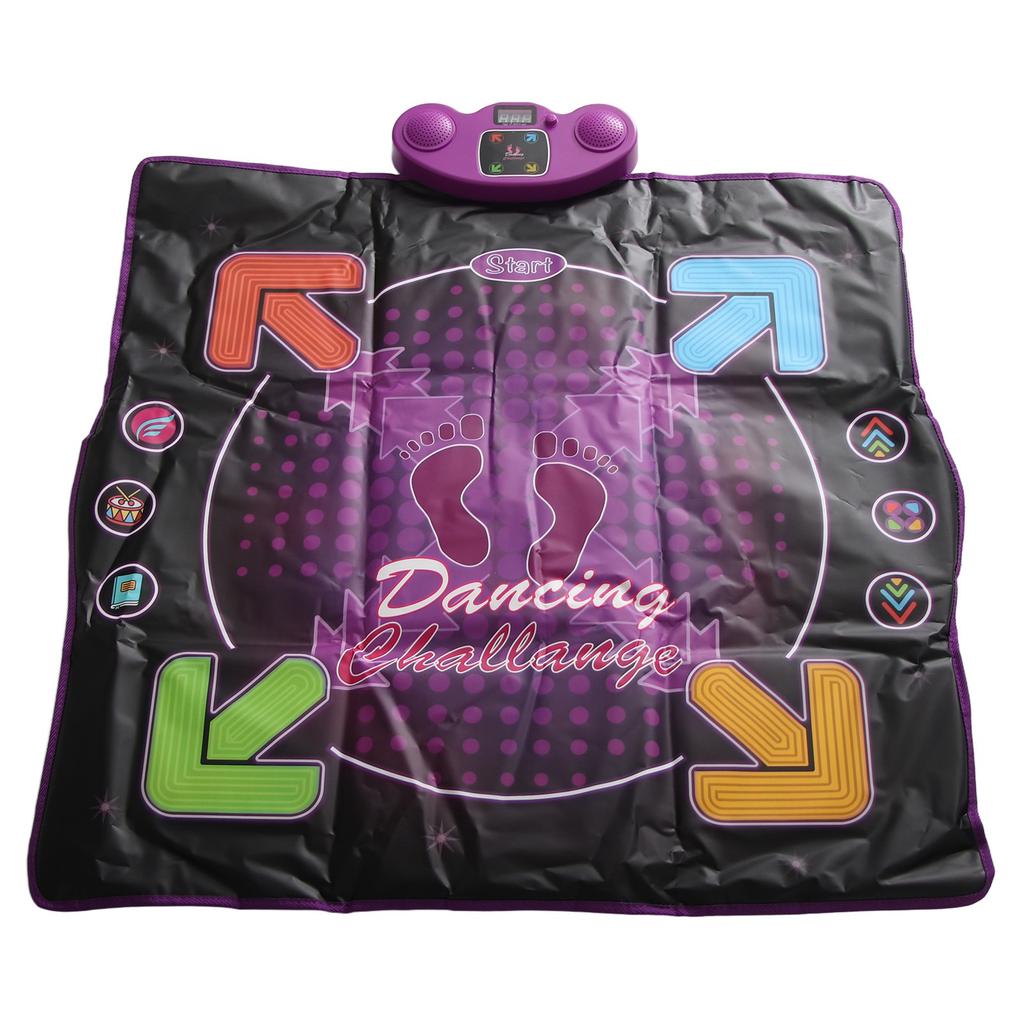 Электронный танцевальный коврик с микрофоном 4 игровых режима Разная музыка Предотвращает скольжение Улучшает координацию