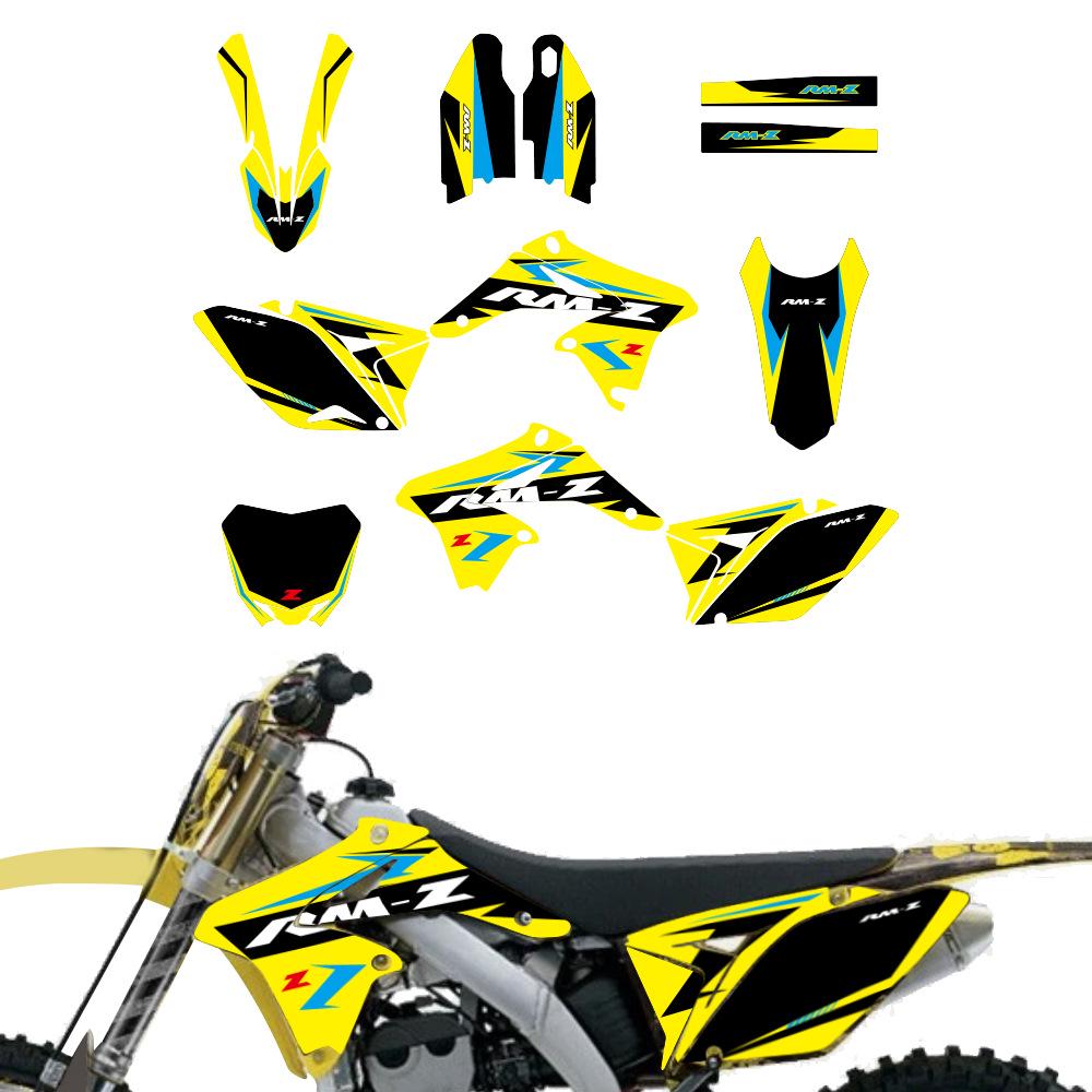 Полный комплект наклеек для эндуро-мотоцикла Suzuki RMZ250 2010-2014