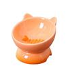 Cute Pet High Foot Bowl Ceramic Cats Drinking Feeder Dog Food Feeding Basin  Water Container