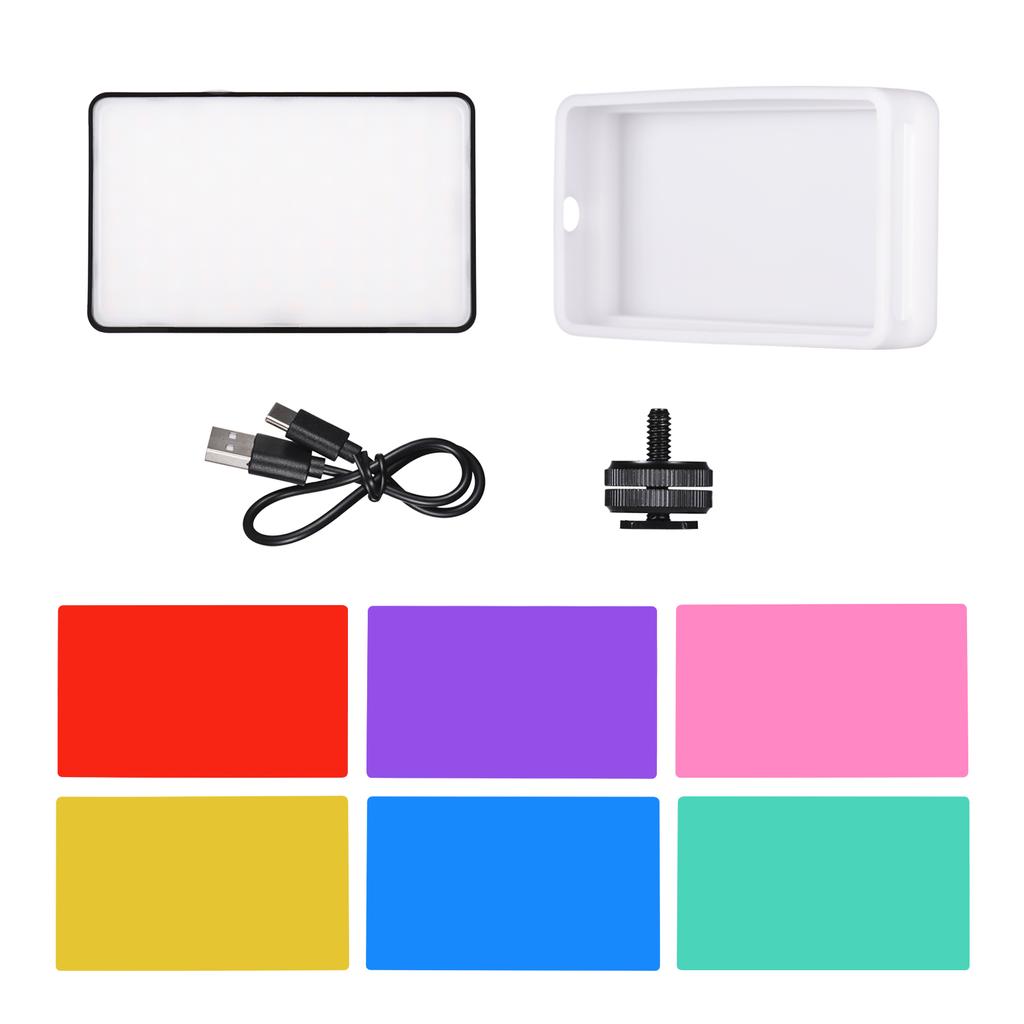 Mini LED Photography Fill Light 120 LED 2500K 9000K Rechargeable Brightness Adjustable Pocket Video Light