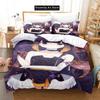 3D Print Fashion Anime Ninomae Ina'nis-in Bedding Set Boys Girls Twin Queen Full Size Duvet Cover Pillowcase Bed Adult Bedroom