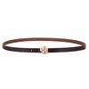 Slim Waist Belt For Women With Metal Snap Closure For Casual Wear