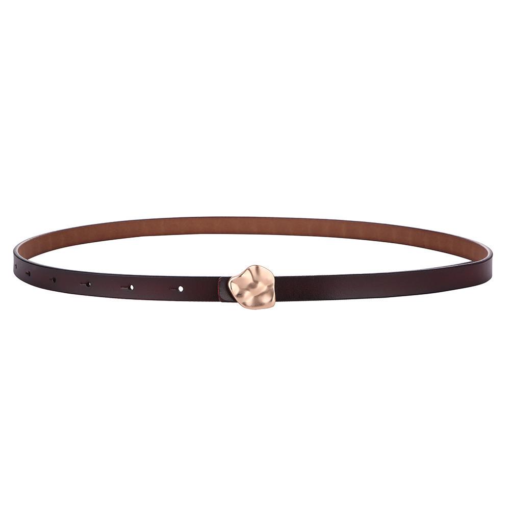 Slim Waist Belt For Women With Metal Snap Closure For Casual Wear