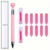 Acrylic Diamond Drawing Pen Kit with Rotating Wax Tips, 11-piece Set Including 1 Sticky Pen and 10 Soft Waxes for Diamond Art
