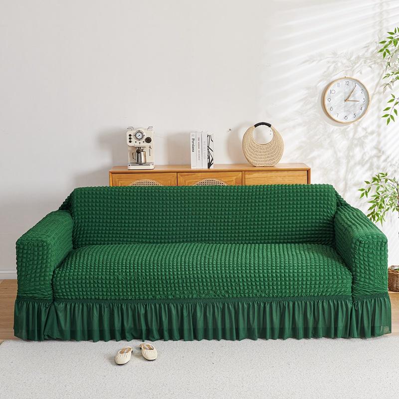 Sofa Cover Seersucker Skirt Model All Inclusive Universal Universal Lazy All Inclusive Full Cover Elastic Cover