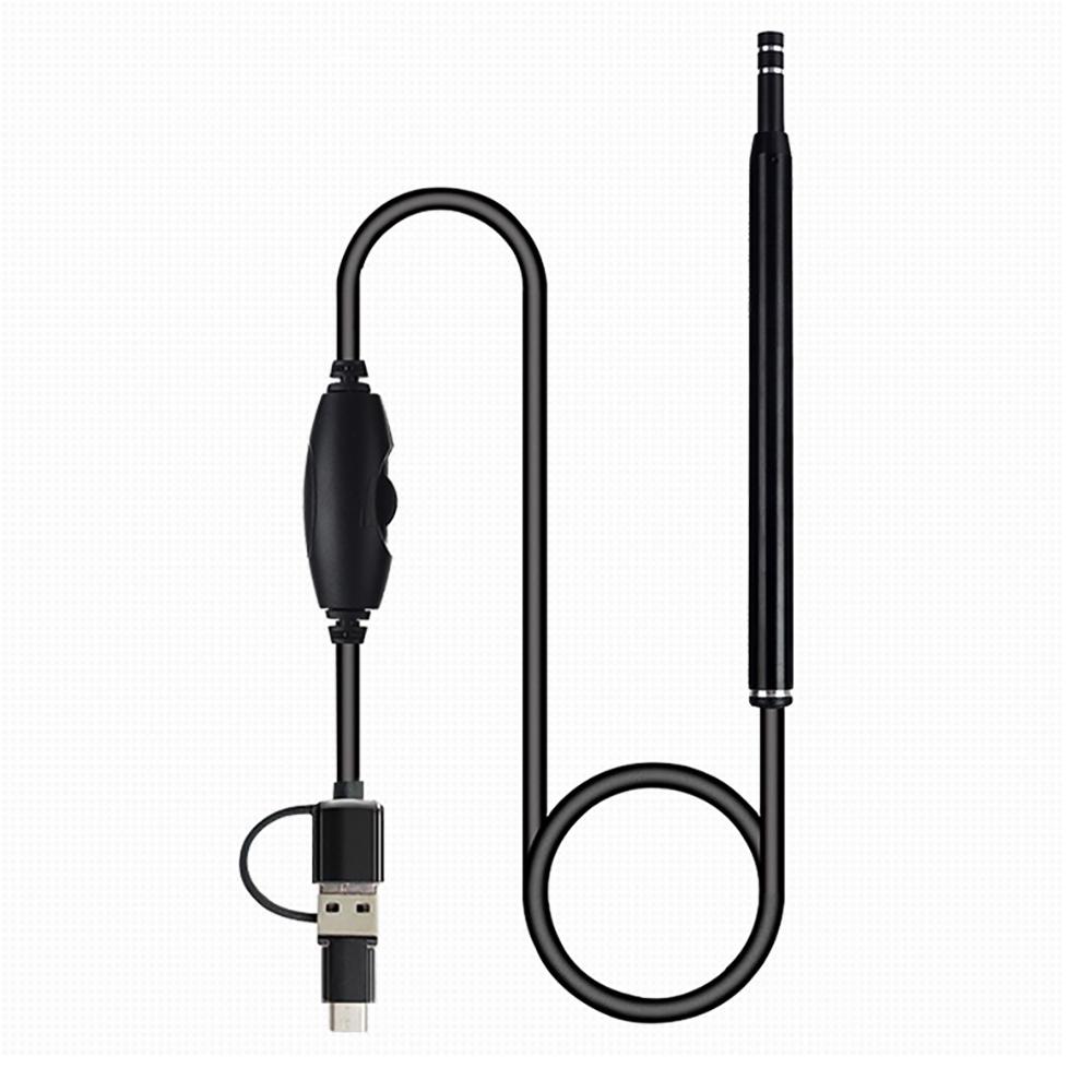 5.5mm 3 In 1 Ear Cleaner Camera Android Endoscopy Camera Usb Otoscope Borescope Type-C Ear Otoscope Medical Ear Picker