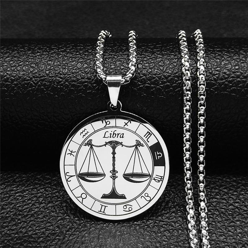 12 Constellations Chain Necklace Zodiac Sign Necklace For Men Women To Best Friend Birthday Gift Pendant Jewelry