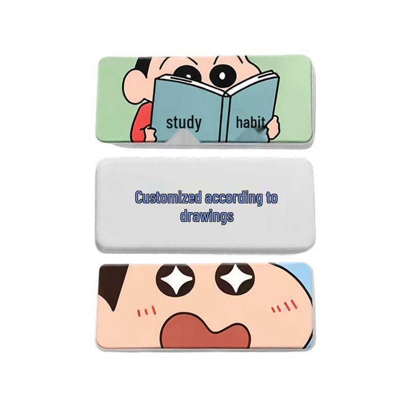 Настраиваемый Ударопрочный Двусторонний Вместительный PU Футляр для Очков для Студентов