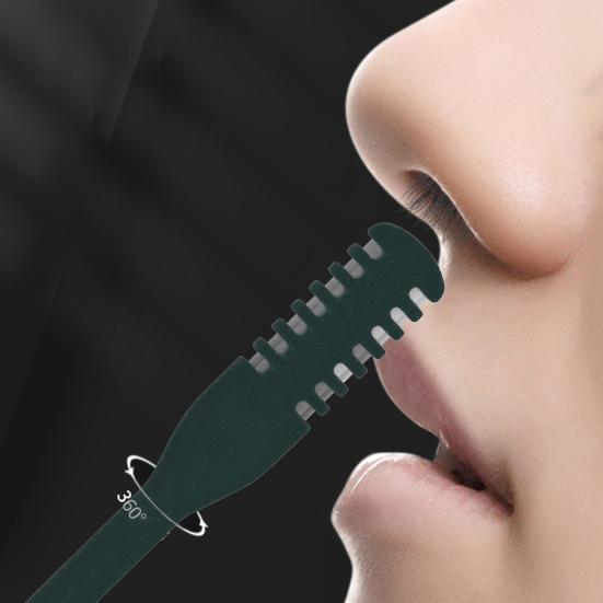 1/2/3/5/12/24Pcs Double-Head Nose Hair Trimmer Sharp Blade 360 Degree Rotating Nasal Hair Cutter Remover Men Women Manual Nose Hair Trimming Tools