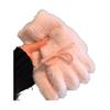 Women Fuzzy Thermal Gloves Fluffy Winter Thick Full Finger Gloves with Bows Solid Color Cute Warm Plush Gloves for Girls Cycling Daily Errands