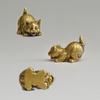 Cute Small Brass Cat Figurines 8 Distinct Styles Miniatures Desktop Ornaments for Bookshelf Decor Unique Christmas Gift Choice
