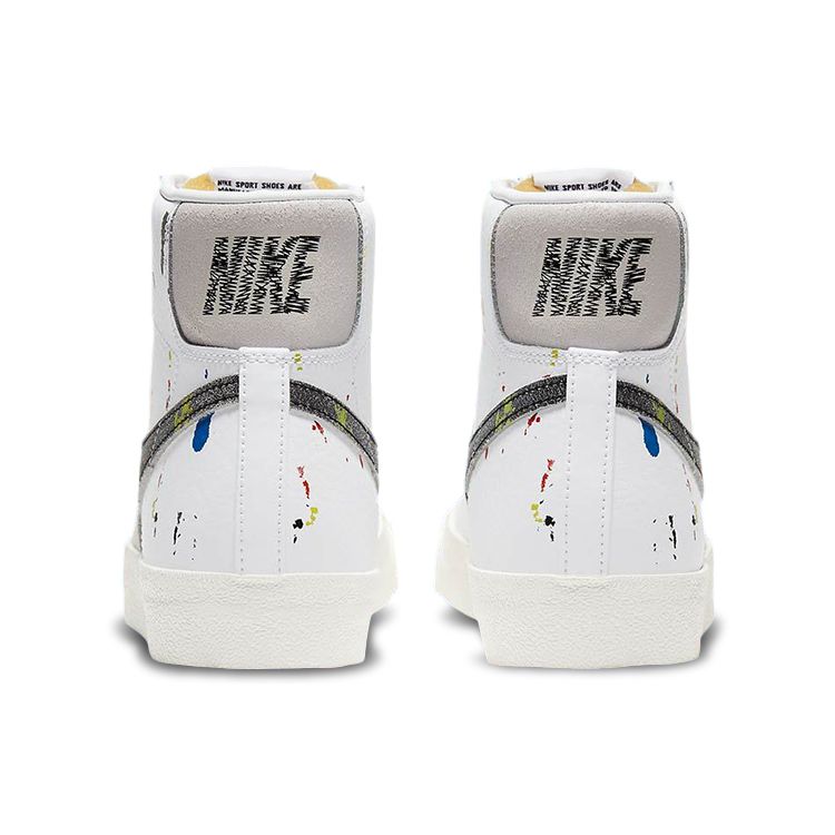Nike Мужские кроссовки Blazer Mid 77 Paint Splatter White Black Sail DC7331-100