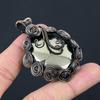 Golden Apache Pyrite Gemstone Copper Wire Wrap Handmade Pendant Jewelry For Gift