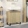 VidaXL Bathroom Cabinet Sonoma Oak 58x33x60 Cm Engineered Wood 849675