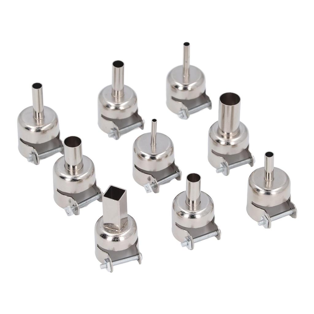 Комплект из 9 насадок для термофена 3‑12 мм из нержавеющей стали для горячей пайки термофена