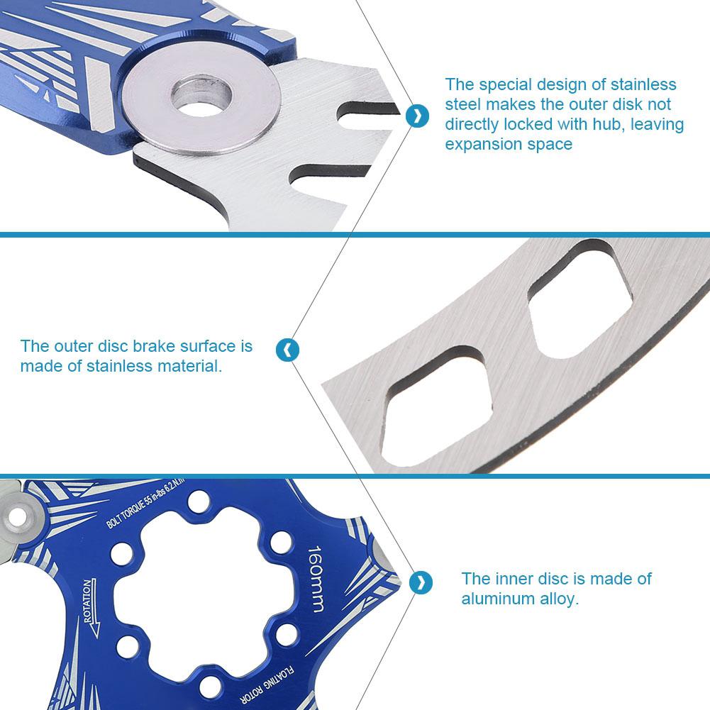 Quality Metal Mountain Bike   160mm Five Nail Disc Brake   Brake Pad Disk