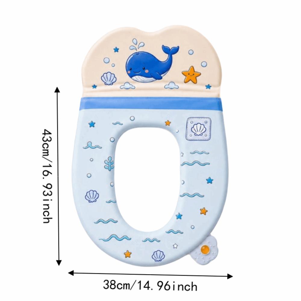 Non-Slip Toilet Seat Mat Cartoon Toilet Seat Cover Universal Fit Toilet Pad Four Seasons