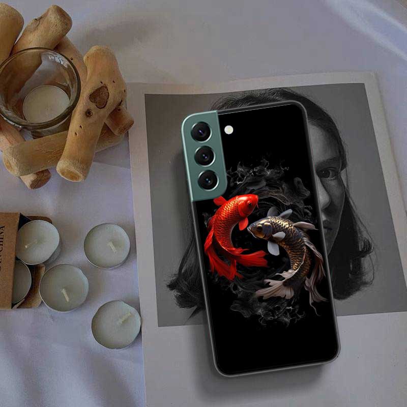 High End Ornamental Fish and Koi Carp Phone Case For Samsung Galaxy S22 S25 Ultra S21 S10 Plus S26 Edge S20 S23 S24 FE Cover