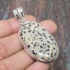 Dalmation Jasper Gemstone Handmade Solid 925 Sterling Silver Jewelry Pendant For Her