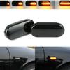 2X Sequential LED Side Marker Bumper Turn Signal Lights for VW MK4 Golf Jetta