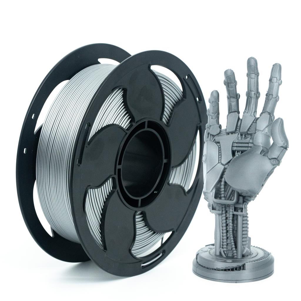 Silk PLA Filament 1.75mm PLA PETG 3D Printer Filament 1kg (2.2lbs) Plastic Spool Roll Metal Color PLA PETG Rods Silk Filament
